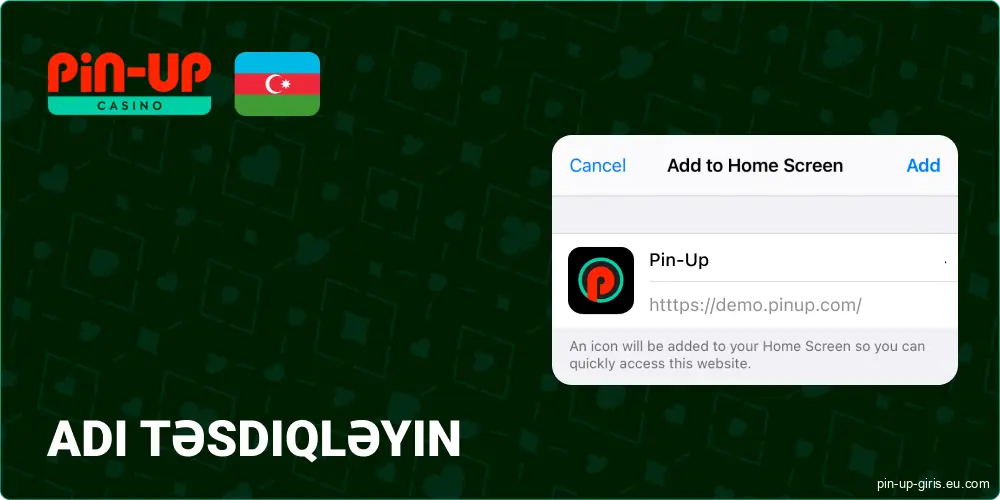 Ekranın yuxarı sağ küncündəki "Əlavə et" düyməsinə vurun.